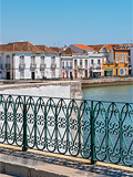 Tavira, stadje in de Algarve, Portugal