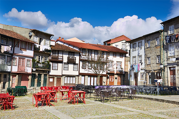 Het historische centrum van Guimarães