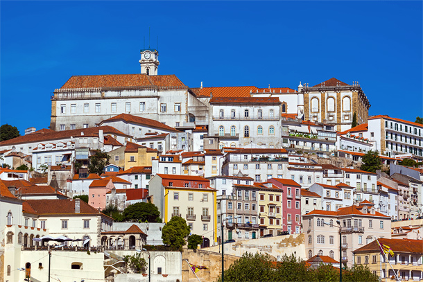 De oude bovenstad van Coimbra