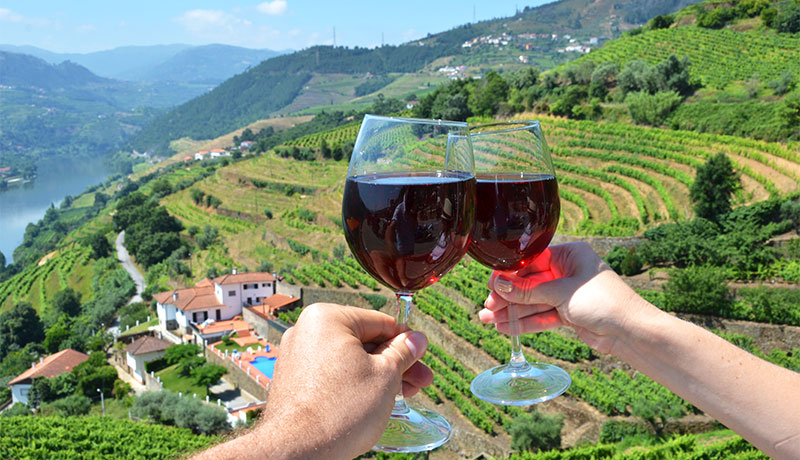 Wijn proeven in de Portugese Douro-vallei